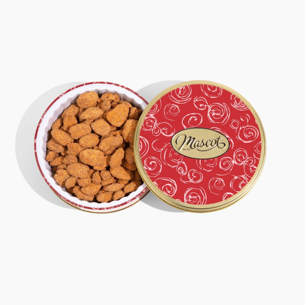 12 oz. Sweet Heat Pecans Tin Mascot Pecan